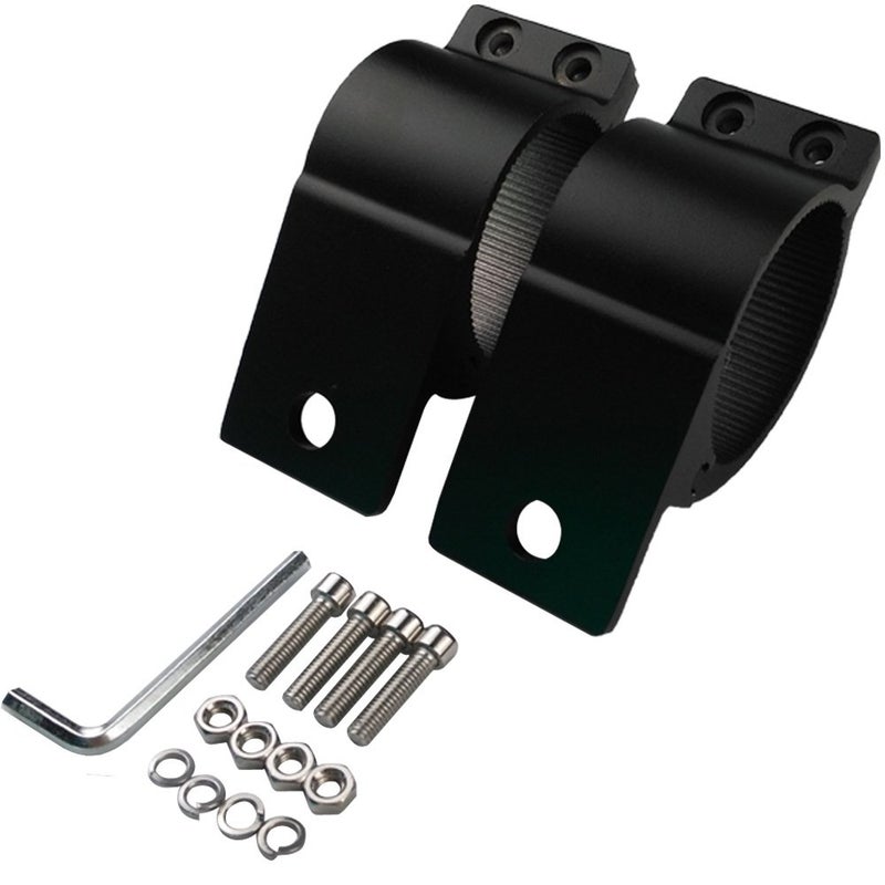 Audak 1 Pair 2.5 Inch Aluminum Mounting Bracket Tube Clamp for Bullbar Roof Rack Roll Cage (63.5-66mm/2.5-2.6 Inch Adjustable) - Image 3